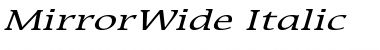 Download MirrorWide Italic Font
