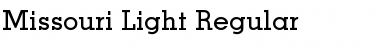 Download Missouri-Light Regular Font