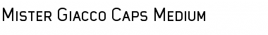 Download Mister Giacco Caps Medium Regular Font