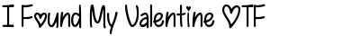 Download I Found My Valentine Font