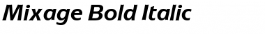 Download Mixage Bold Italic Font