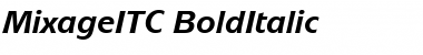 Download MixageITC Bold Italic Font