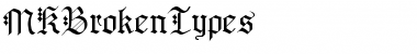 Download MKBrokenTypes Regular Font