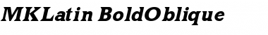 Download MKLatin Bold Italic Font