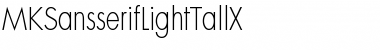 Download MKSansserifLightTallX Regular Font