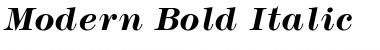 Download Modern Bold Italic Font