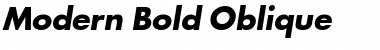 Download Modern Bold Oblique Font