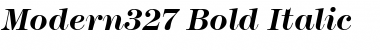 Download Modern327 Bold Italic Font
