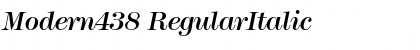 Download Modern438 RegularItalic Font