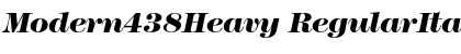 Download Modern438Heavy RegularItalic Font