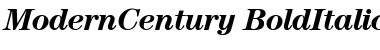 Download ModernCentury BoldItalic Font