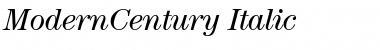 Download ModernCentury Italic Font