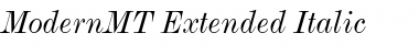 Download ModernMT Extended Italic Font