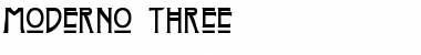 Download Moderno Three Regular Font