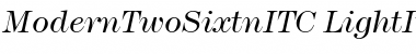 Download ModernTwoSixtnITC Italic Font