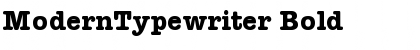Download ModernTypewriter Bold Font