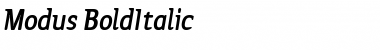Download Modus BoldItalic Font