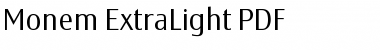 Download Monem ExtraLight Regular Font