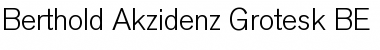 Download Berthold Akzidenz Grotesk BE Regular Font