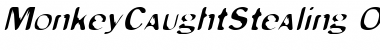 Download MonkeyCaughtStealing Medium Italic Font