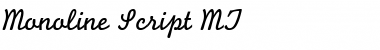 Download Monoline Script MT Italic Font