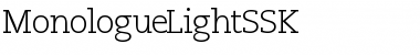 Download MonologueLightSSK Regular Font