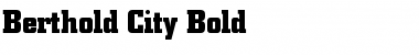 Berthold City Font