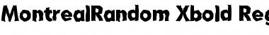Download MontrealRandom-Xbold Regular Font