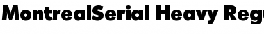 Download MontrealSerial-Heavy Regular Font