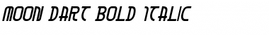 Download Moon Dart Bold Italic Bold Italic Font