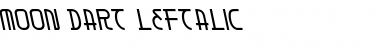 Download Moon Dart Leftalic Italic Font