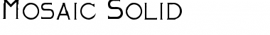 Download Mosaic_Solid Regular Font