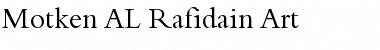 Download Motken AL-Rafidain Art Regular Font