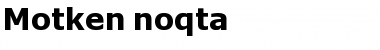 Download Motken noqta Regular Font