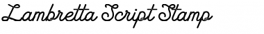 Download Lambretta Script Stamp Font