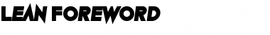 Download Lean Foreword Font