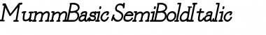 Download MummBasic SemiBoldItalic Font