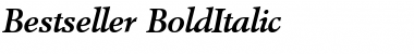 Download Bestseller BoldItalic Font