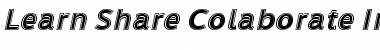 Download Learn Share Colaborate Inout Font