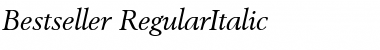 Download Bestseller RegularItalic Font