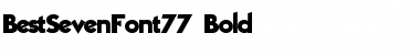 Download BestSevenFont77 Bold Font