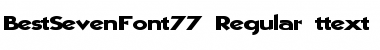 Download BestSevenFont77 Regular Font