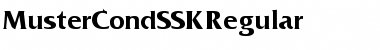 Download MusterCondSSK Regular Font