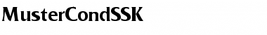 Download MusterCondSSK Regular Font