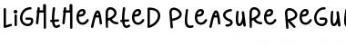 Download Lighthearted Pleasure Regular Font Title Preview