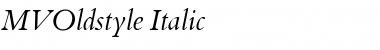 Download MVOldstyle Italic Font