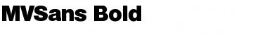 Download MVSans Bold Font