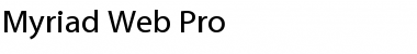 Download Myriad Web Pro Regular Font