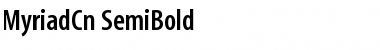 Download MyriadCn-SemiBold Semi Bold Font