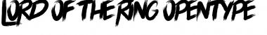 Download LORD OF THE RING Regular Font Title Preview